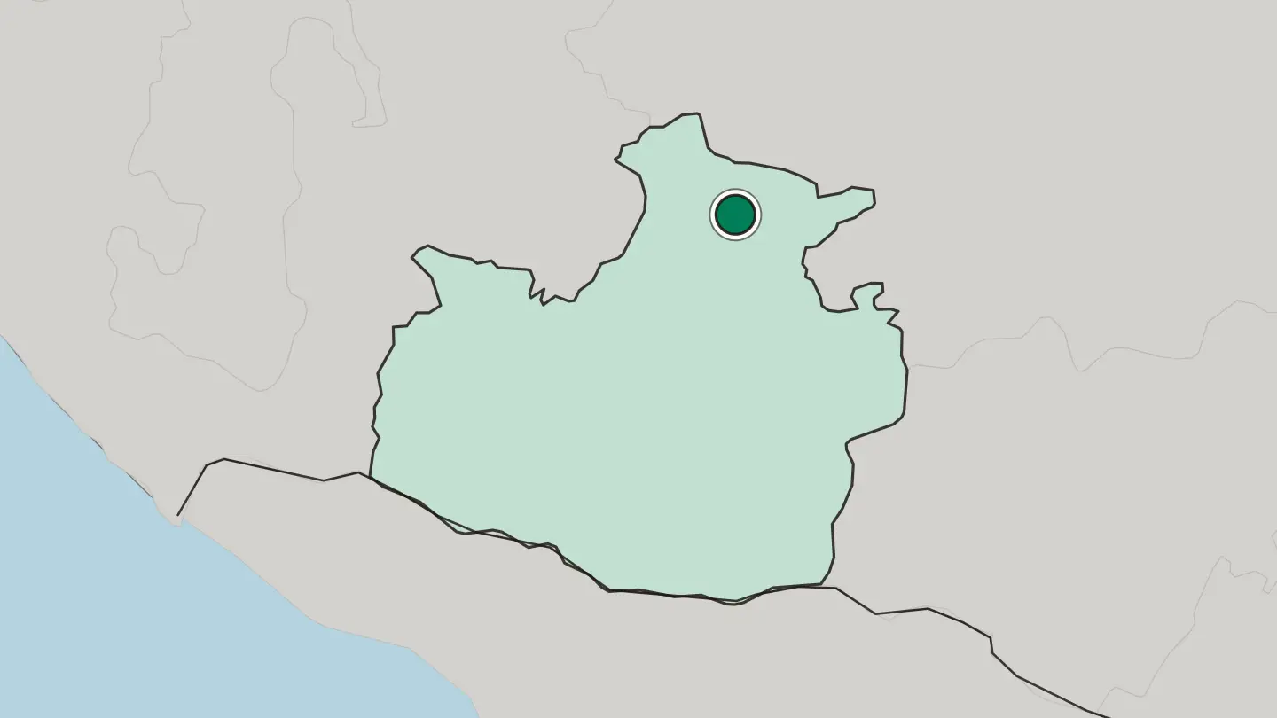 Map of Cherkessk in Russia