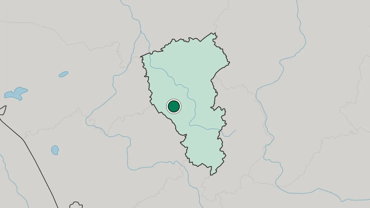 Map of Belovo in Russia