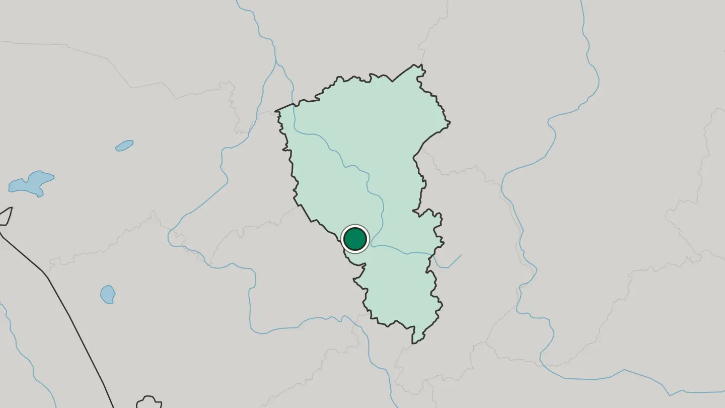 Map of Prokop’yevsk in Russia