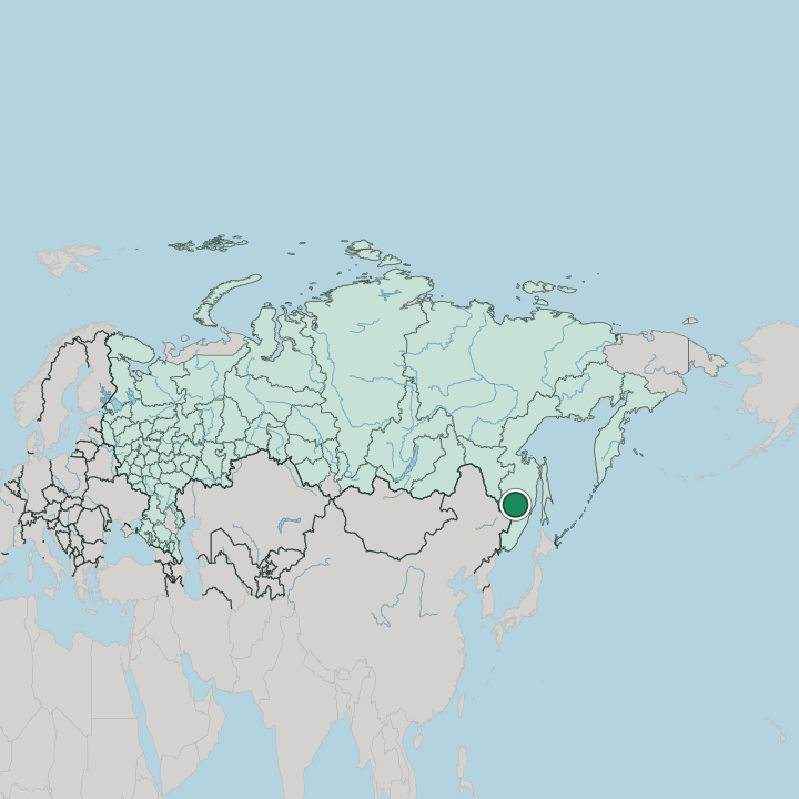 Map showing Khabarovsk — In Russia