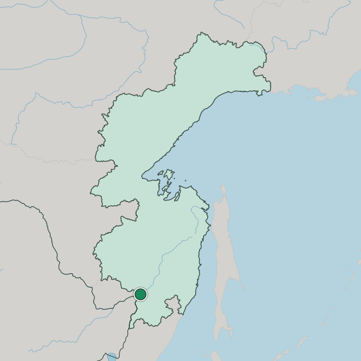 Map showing Khabarovsk — In Khabarovskiy Kray