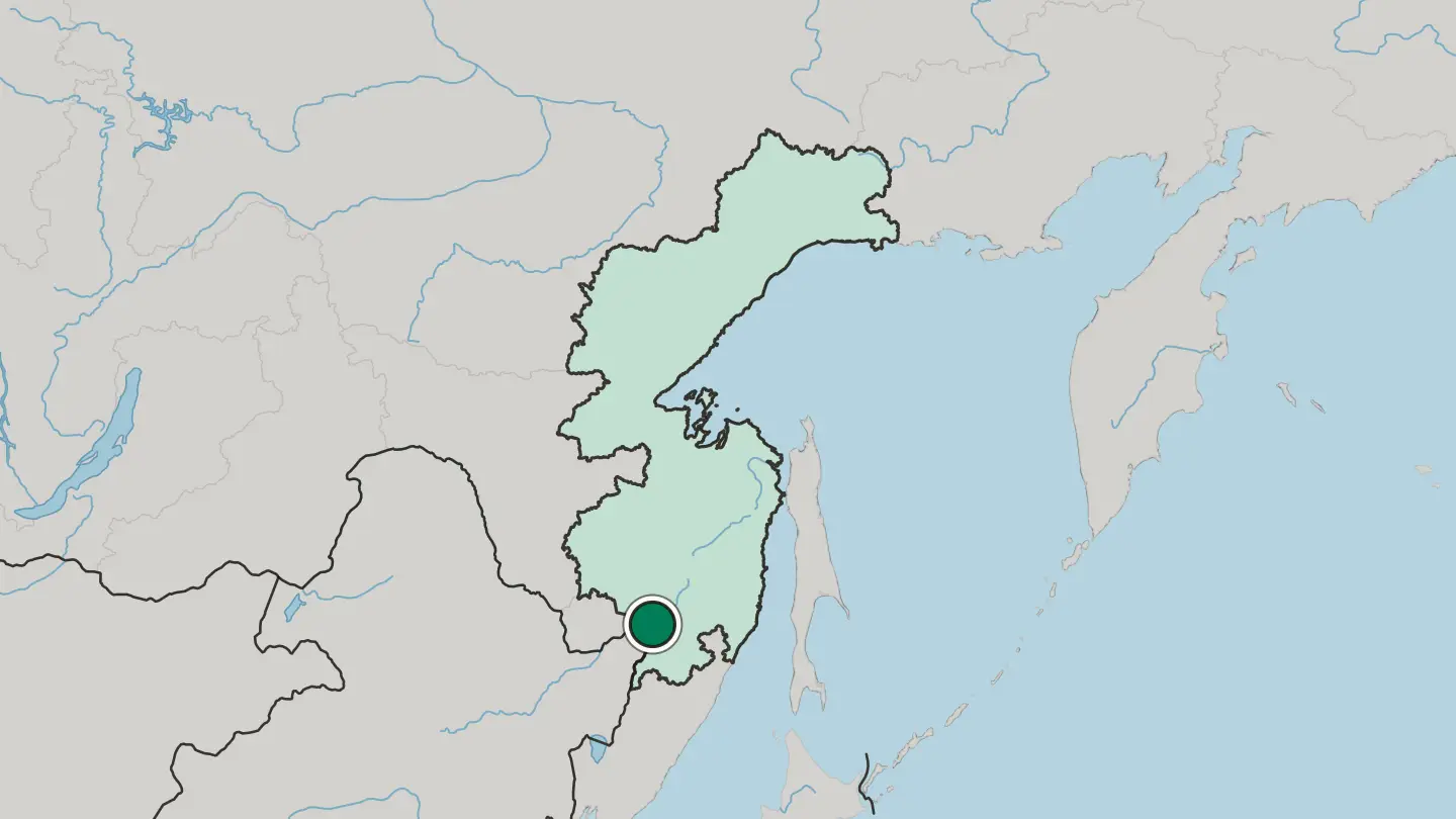 Map of Khabarovsk in Russia