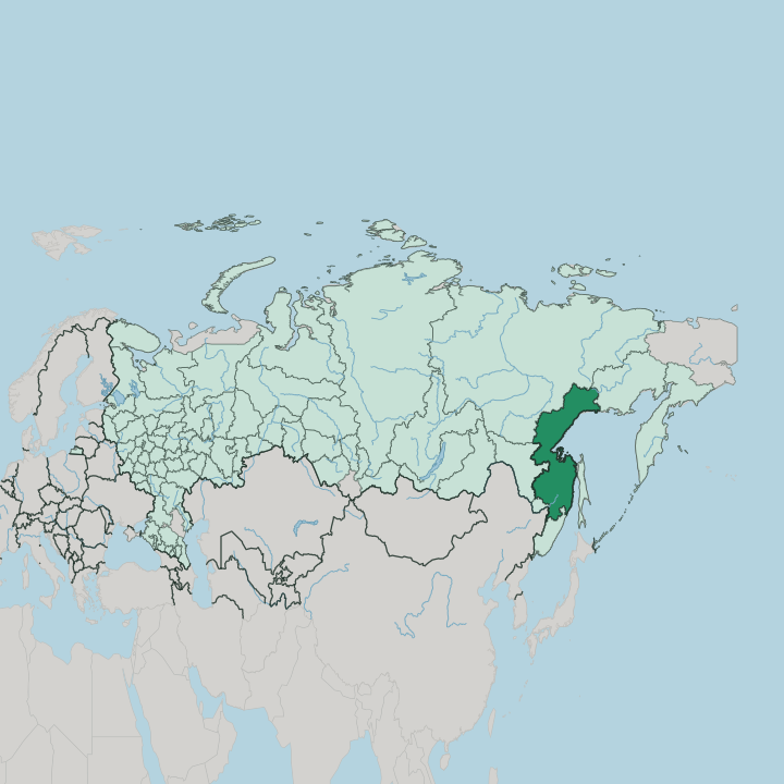 Map showing Khabarovskiy Kray — In Russia