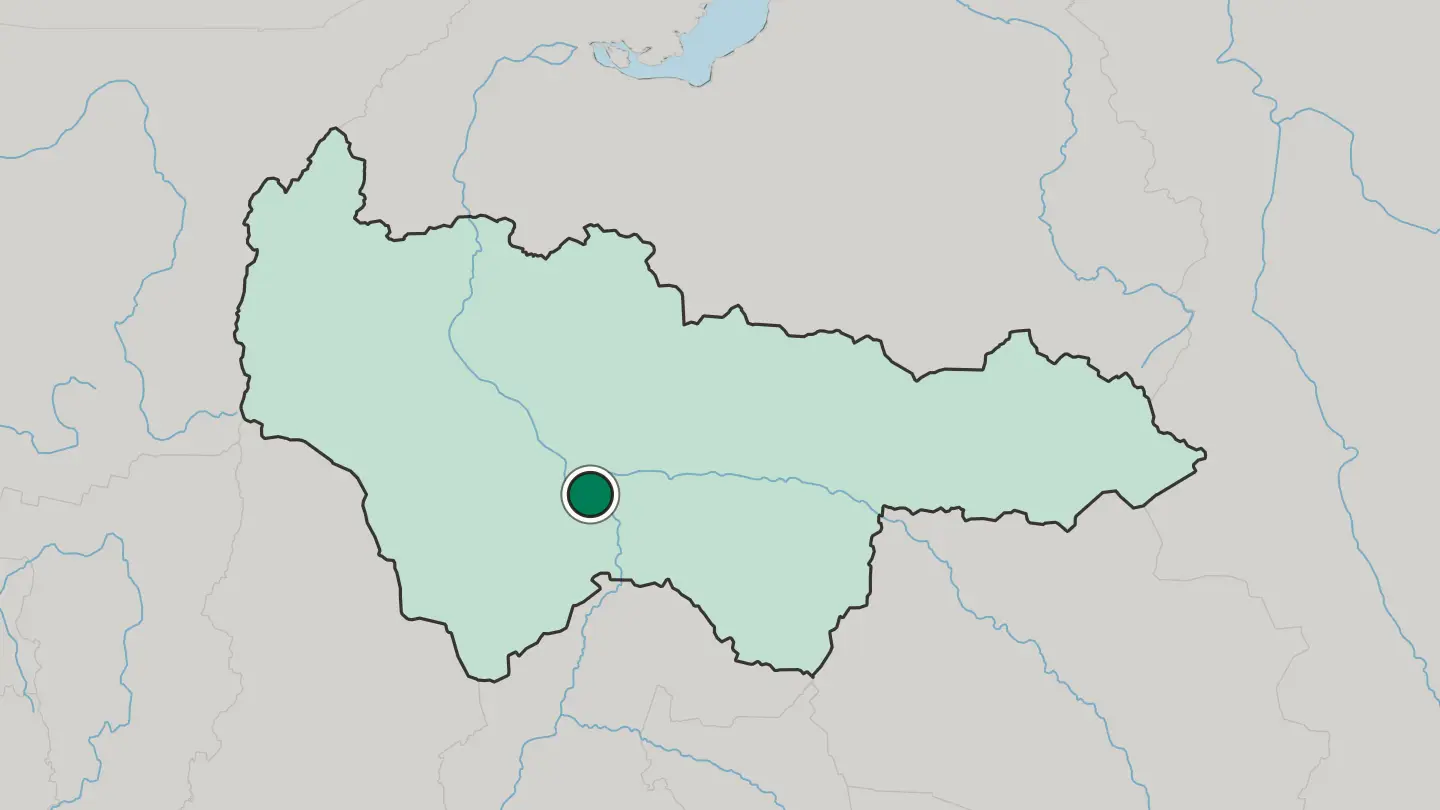 Map of Khanty-Mansiysk in Russia