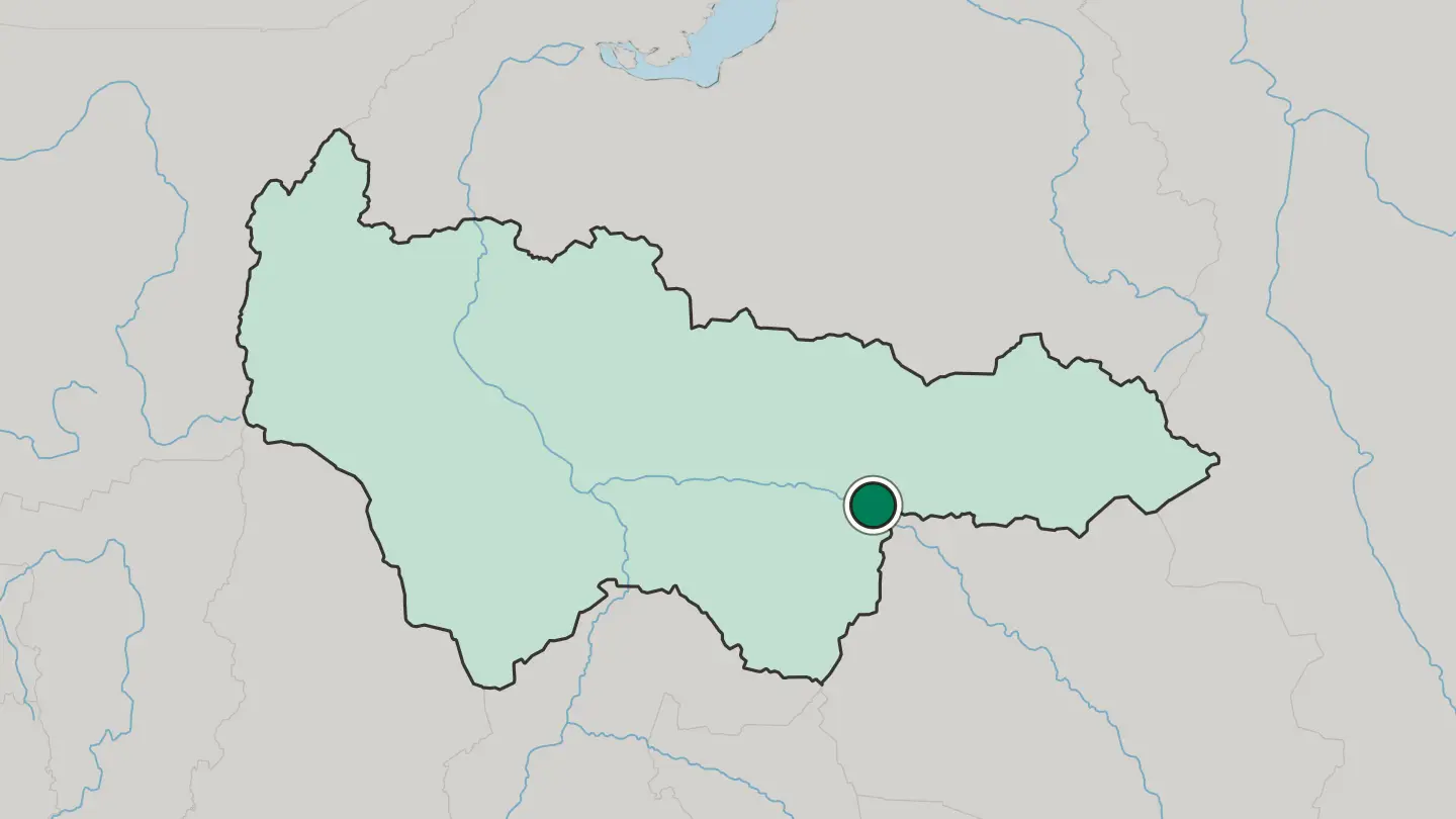 Map of Nizhnevartovsk in Russia