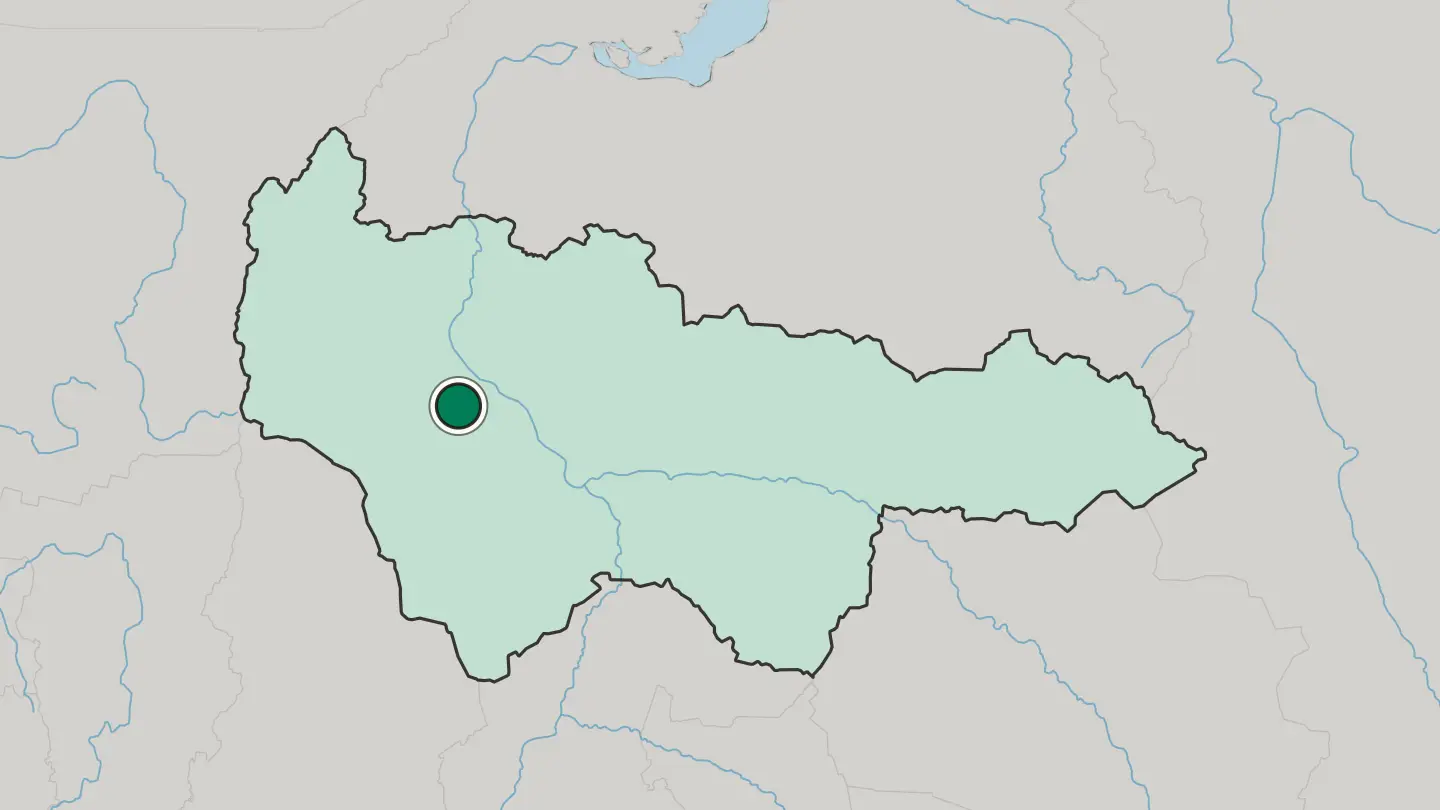 Map of Nyagan in Russia