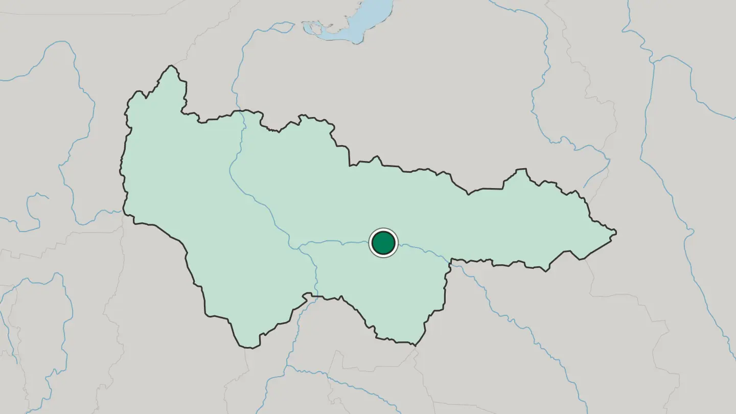 Map of Surgut in Russia