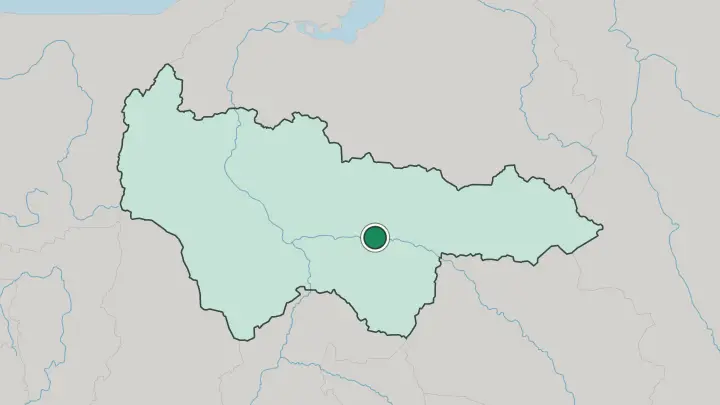Map of Surgut in Russia