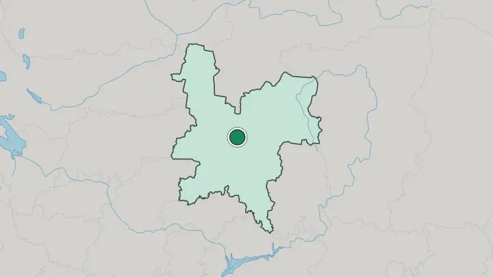 Map of Kirov in Russia
