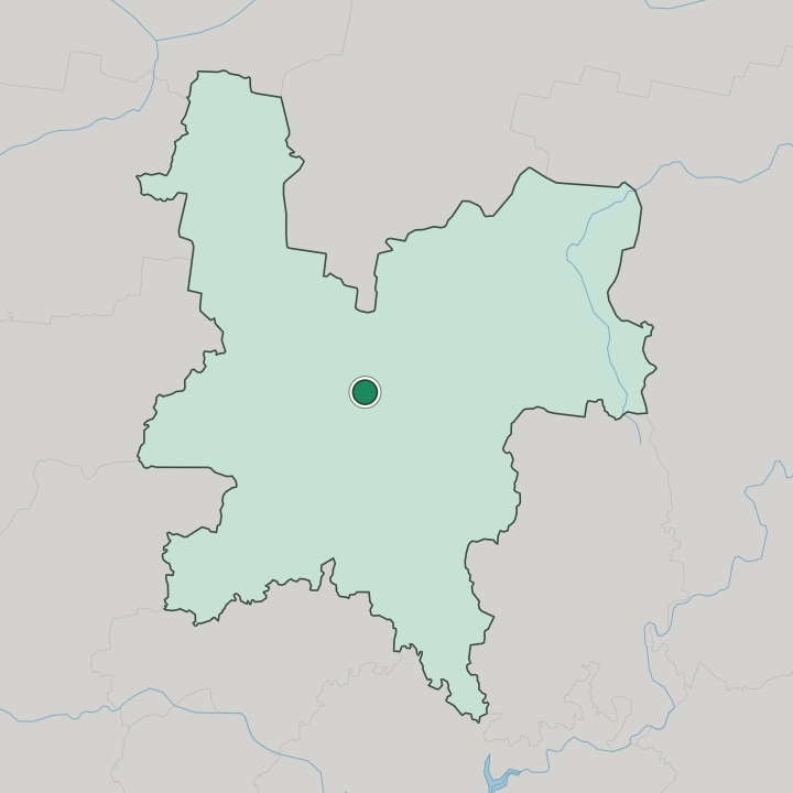 Map showing Kirov — In Kirov Oblast