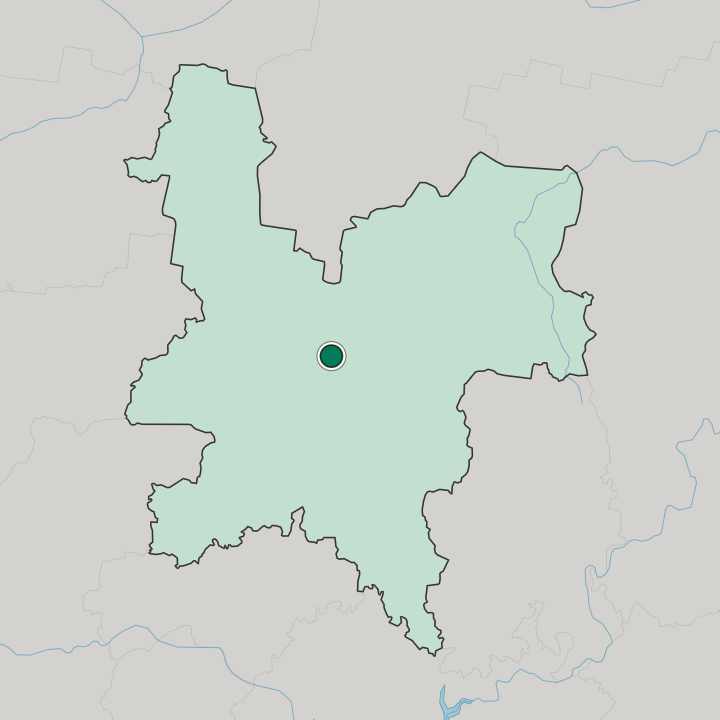 Map showing Kirov — In Kirov Oblast