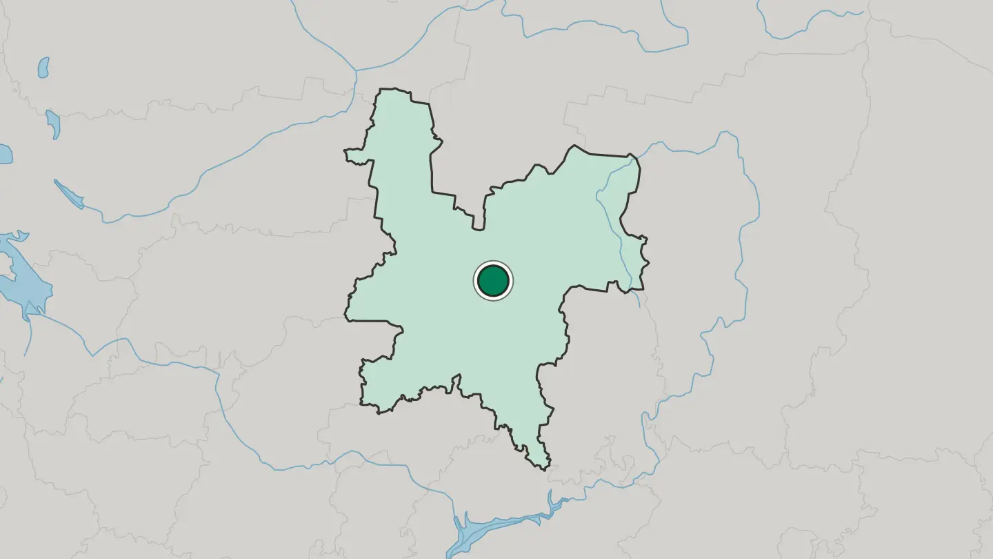 Map of Kirovo-Chepetsk in Russia