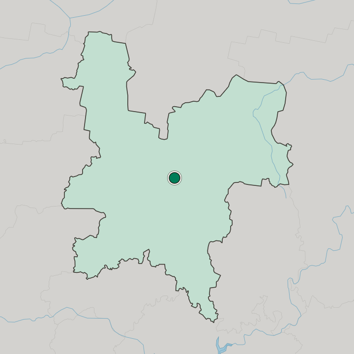 Map showing Kirovo-Chepetsk — In Kirov Oblast