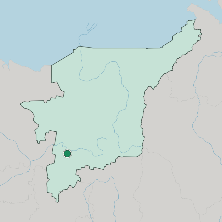 Map showing Syktyvkar — In Komi