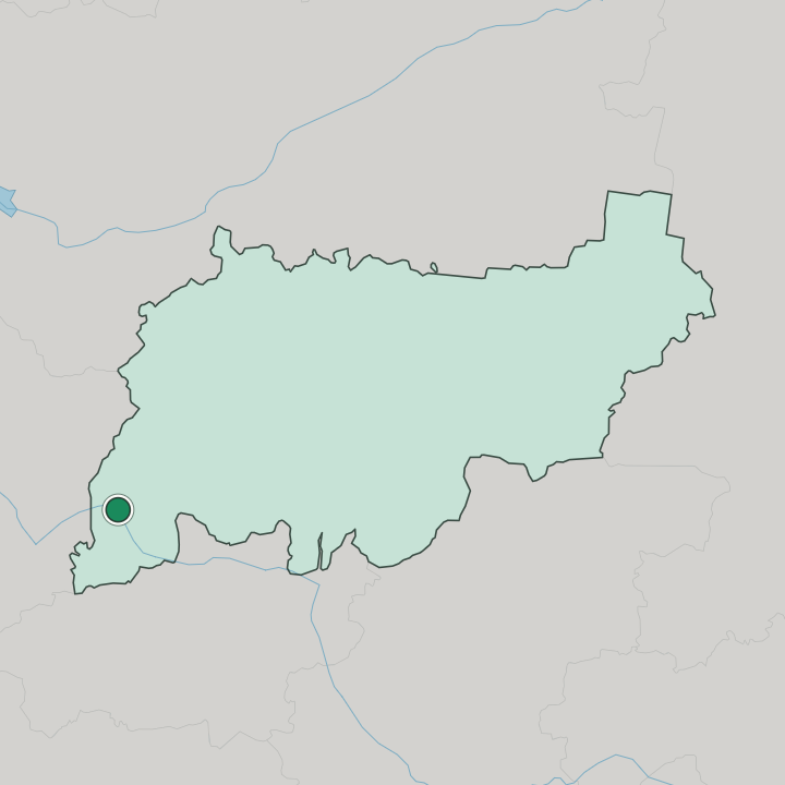 Map showing Kostroma — In Kostroma Oblast