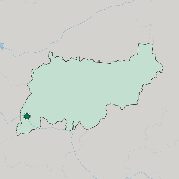 Map showing Kostroma — In Kostroma Oblast