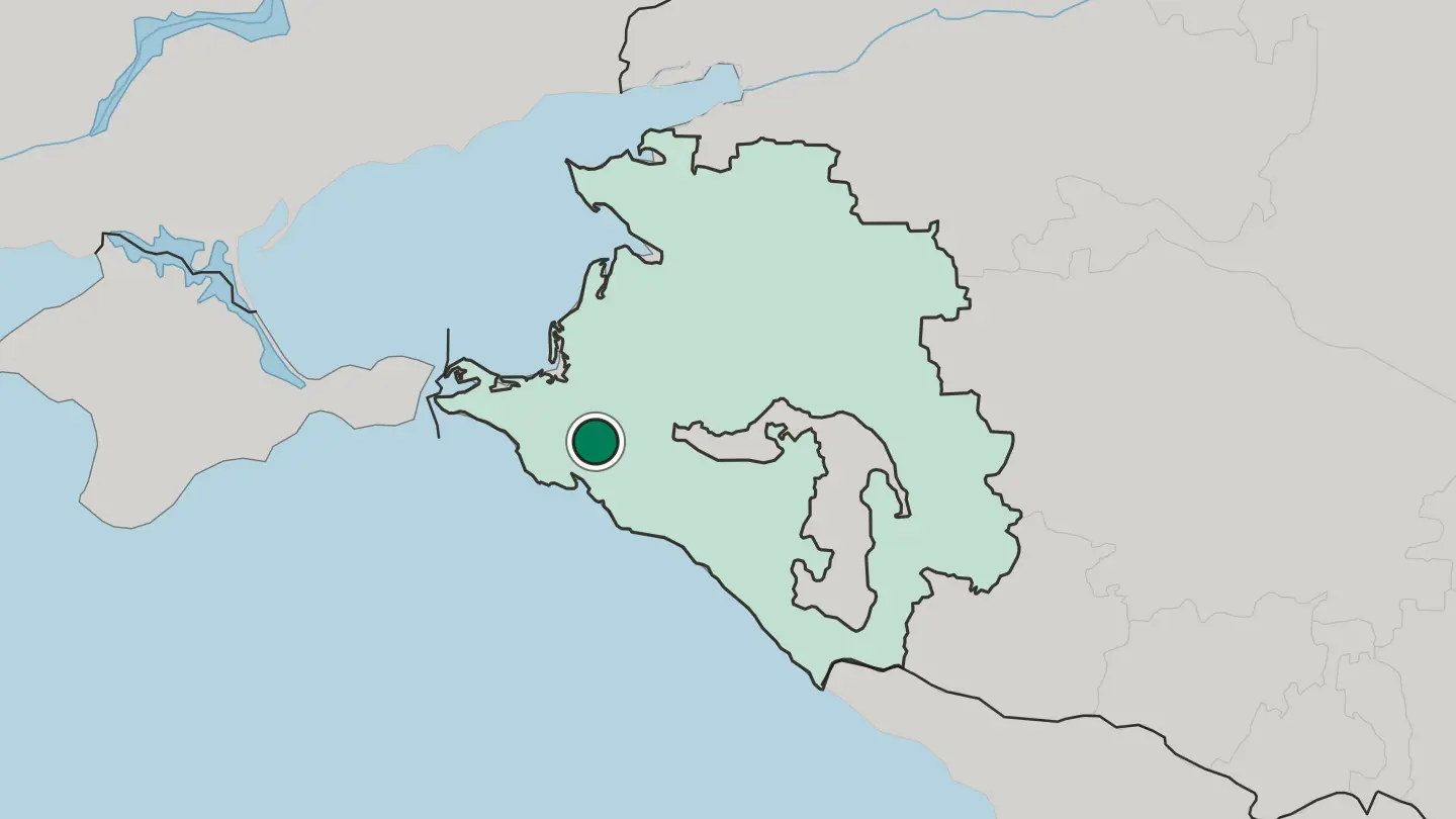 Map of Krymsk in Russia