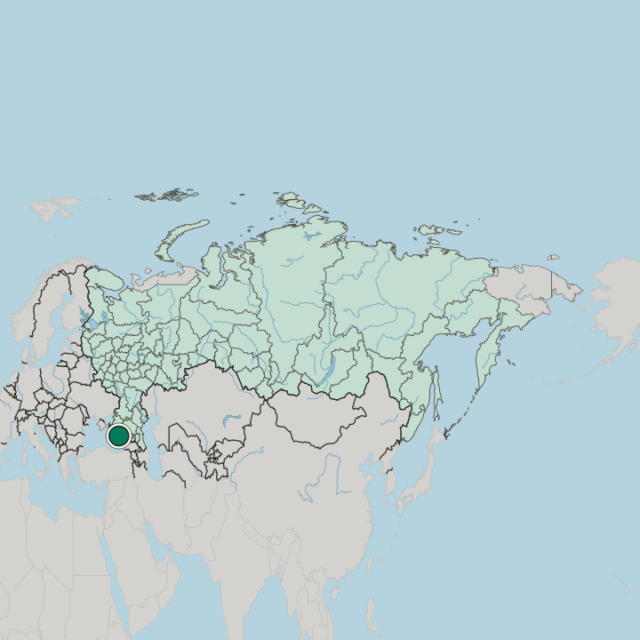 Map showing Khostinsky City District — In Russia