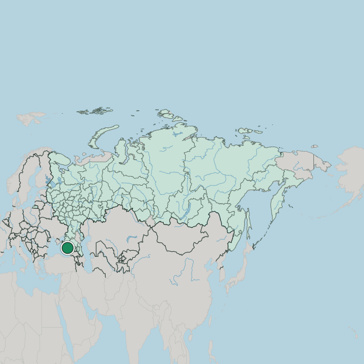 Map showing Sochi — In Russia