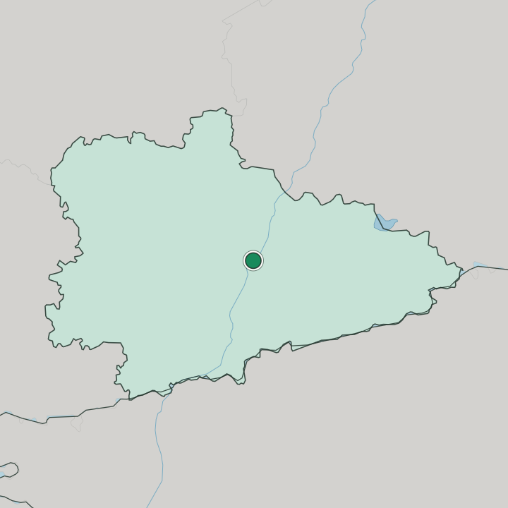 Map showing Kurgan — In Kurgan Oblast