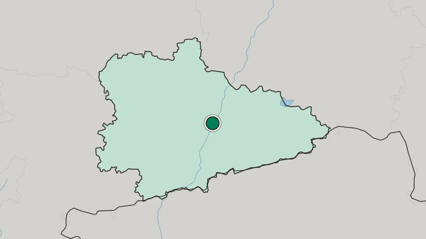 Map of Kurgan in Russia