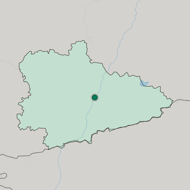 Map showing Kurgan — In Kurgan Oblast