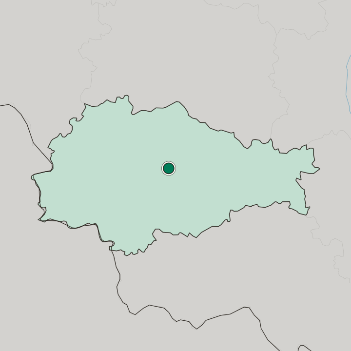 Map showing Kursk — In Kursk Oblast