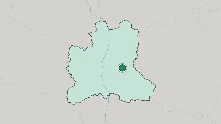 Map of Lipetsk in Russia