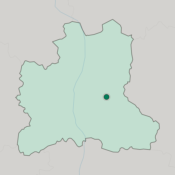 Map showing Lipetsk — In Lipetsk Oblast
