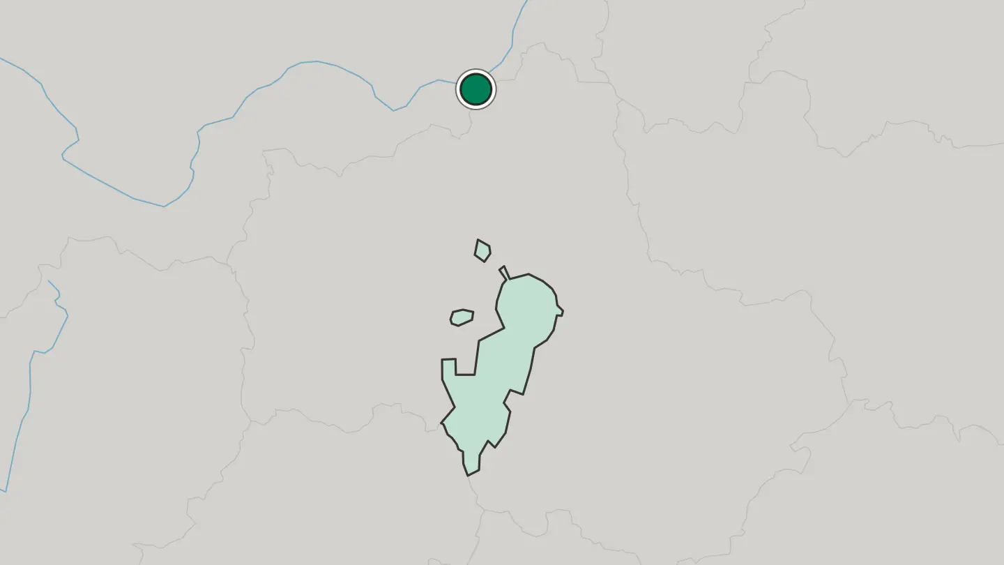 Map of Dubna in Russia