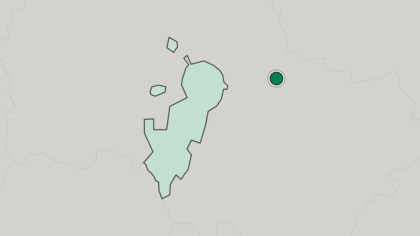 Map of Elektrostal’ in Russia