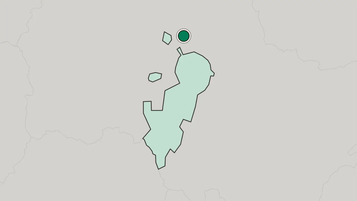 Map of Lobnya in Russia