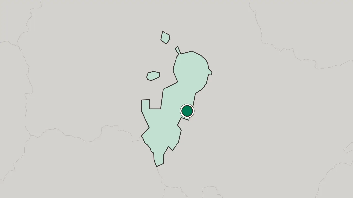 Map of Podolsk in Russia