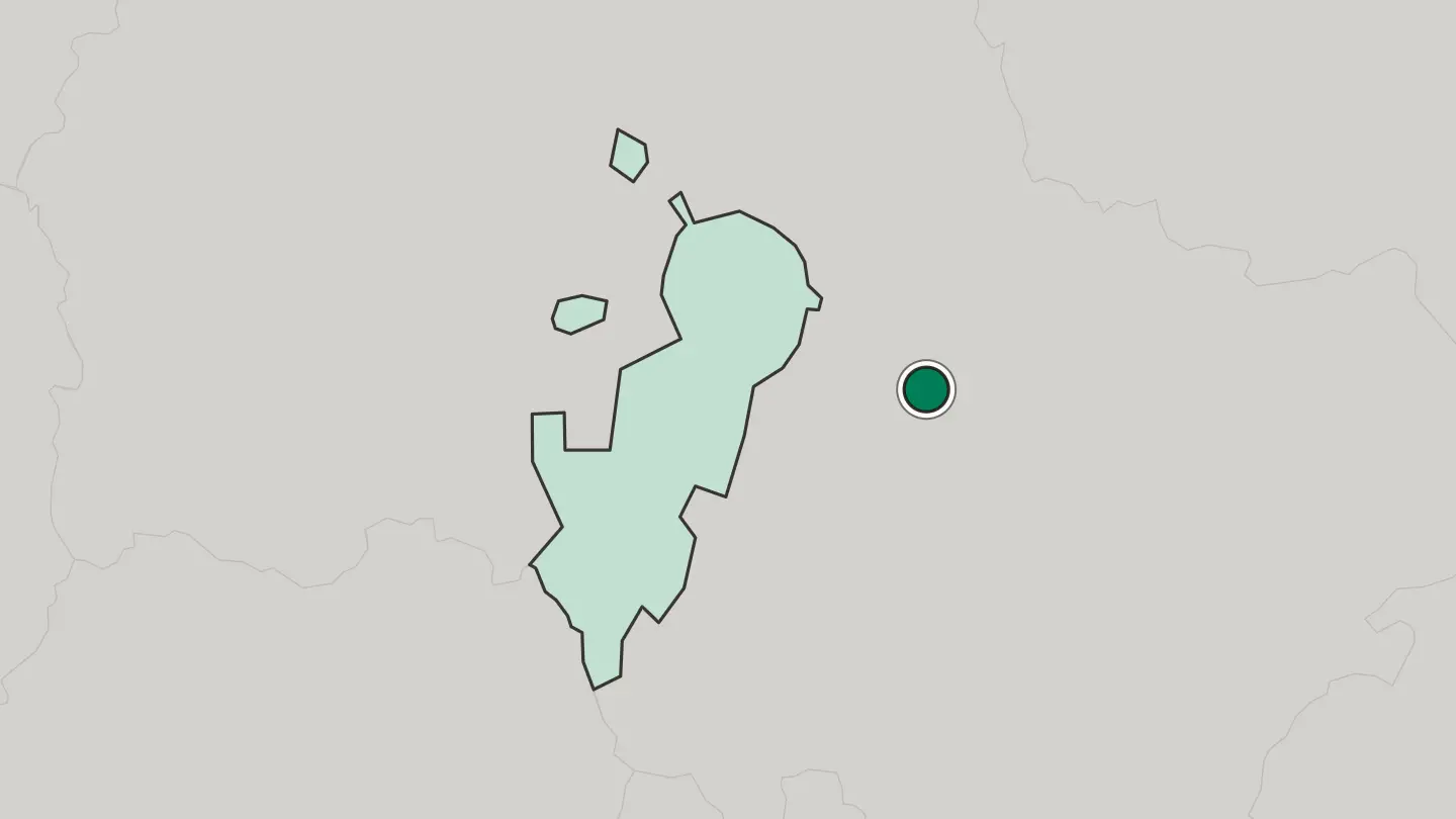 Map of Ramenskoye in Russia