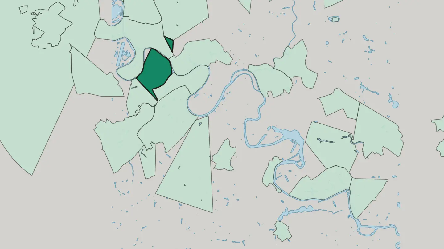 Map of Fili in Moscow