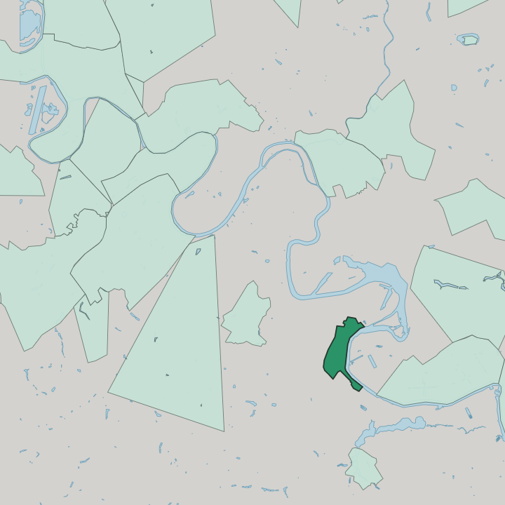 Map showing Kolomenskoye — In Moscow