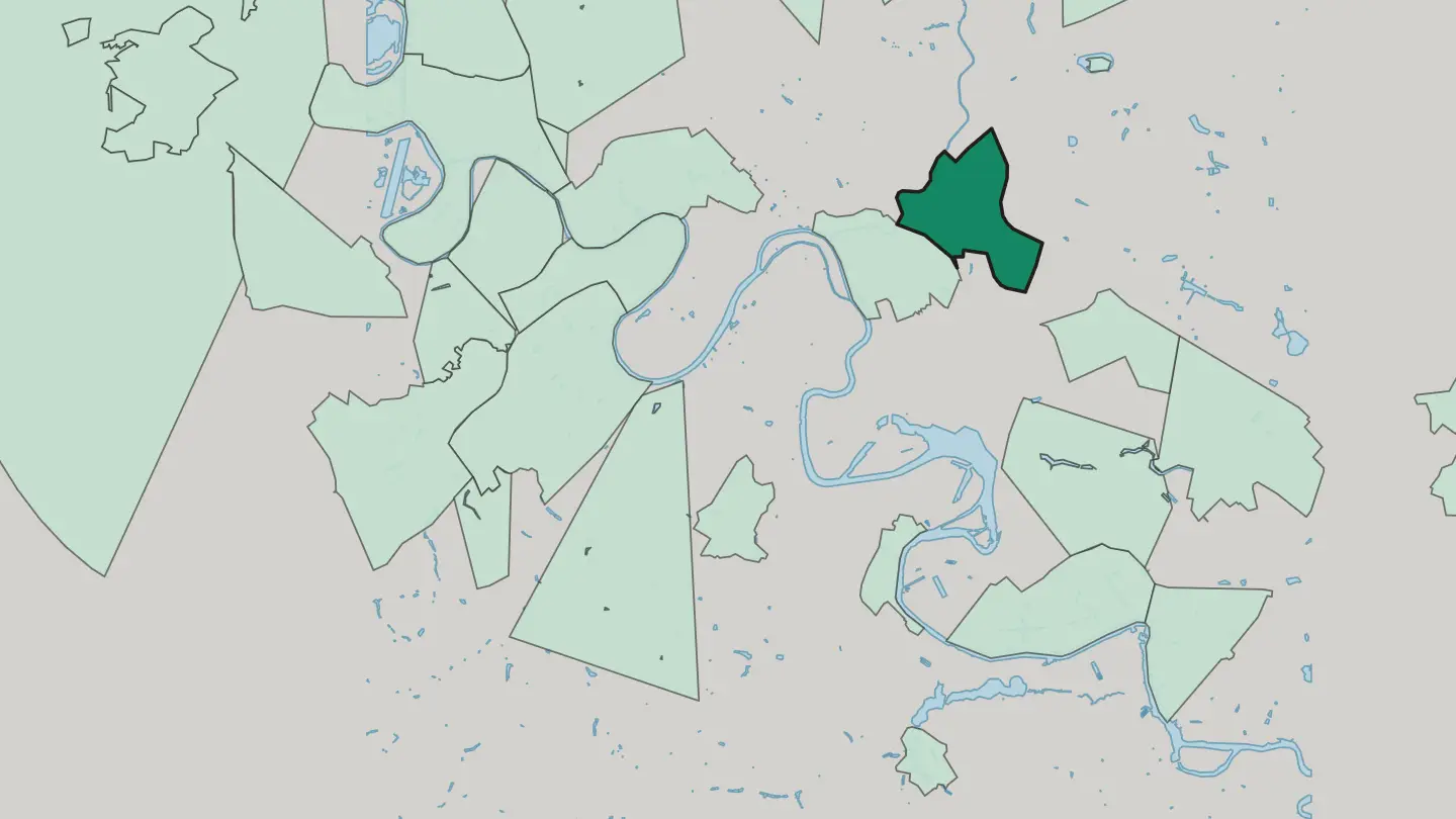 Map of Lefortovo in Moscow