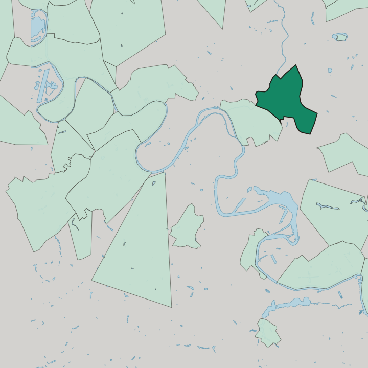Map showing Lefortovo — In Moscow