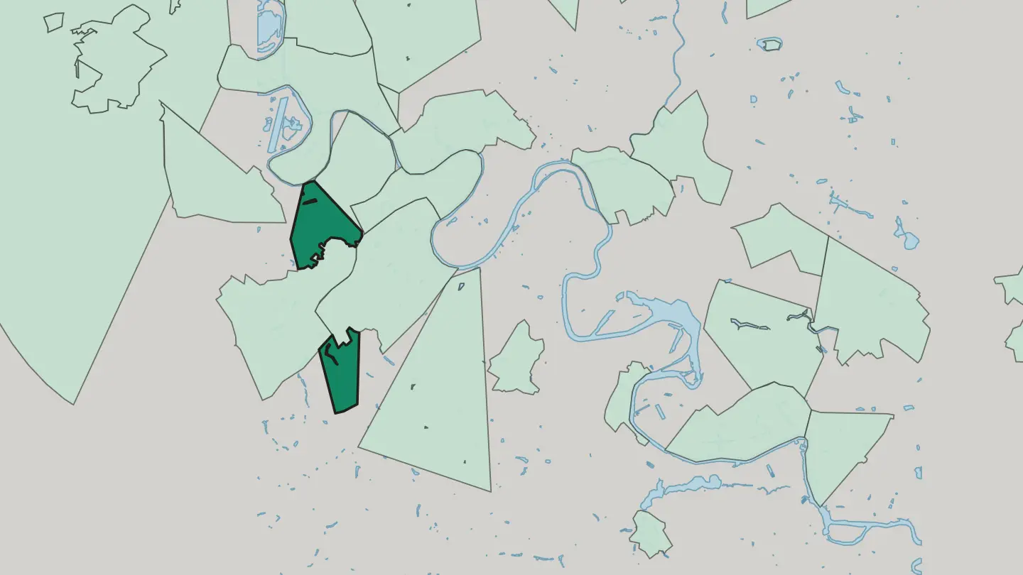 Map of Matveyevskoye in Moscow