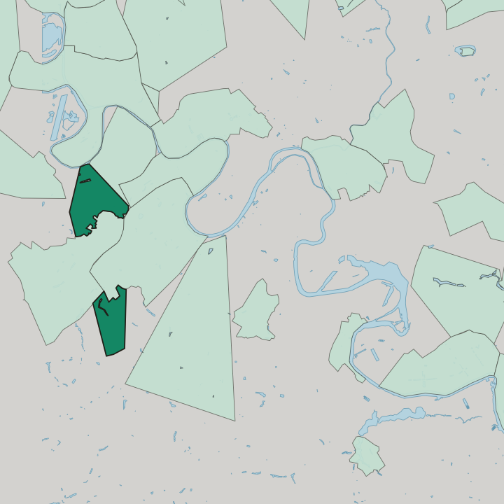 Map showing Matveyevskoye — In Moscow