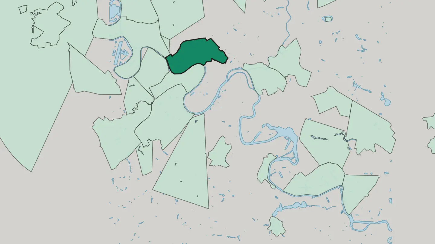 Map of Presnenskiy in Moscow