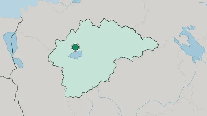 Map of Velikiy Novgorod in Russia
