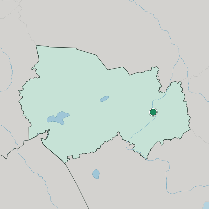 Map showing Novosibirsk — In Novosibirsk Oblast