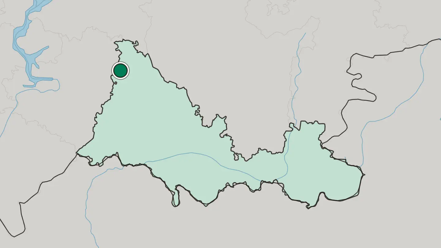 Map of Buguruslan in Russia