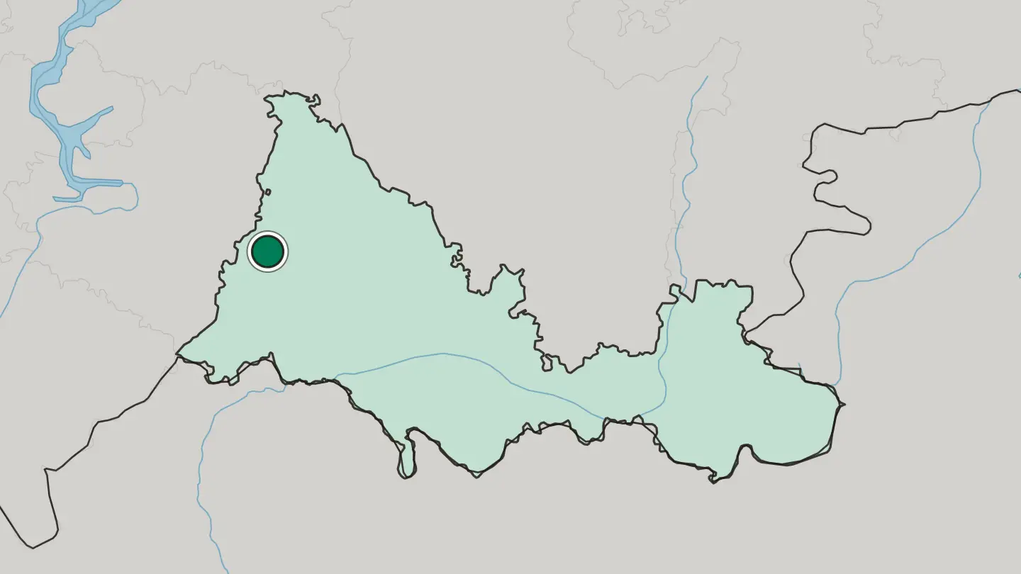 Map of Buzuluk in Russia