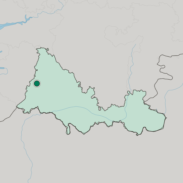 Map showing Buzuluk — In Orenburg Oblast