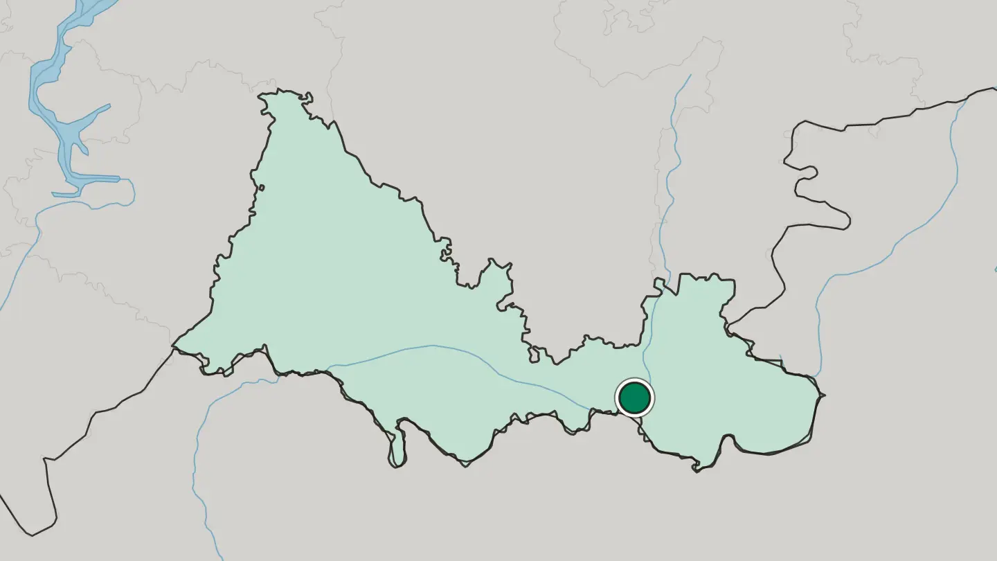 Map of Orsk in Russia