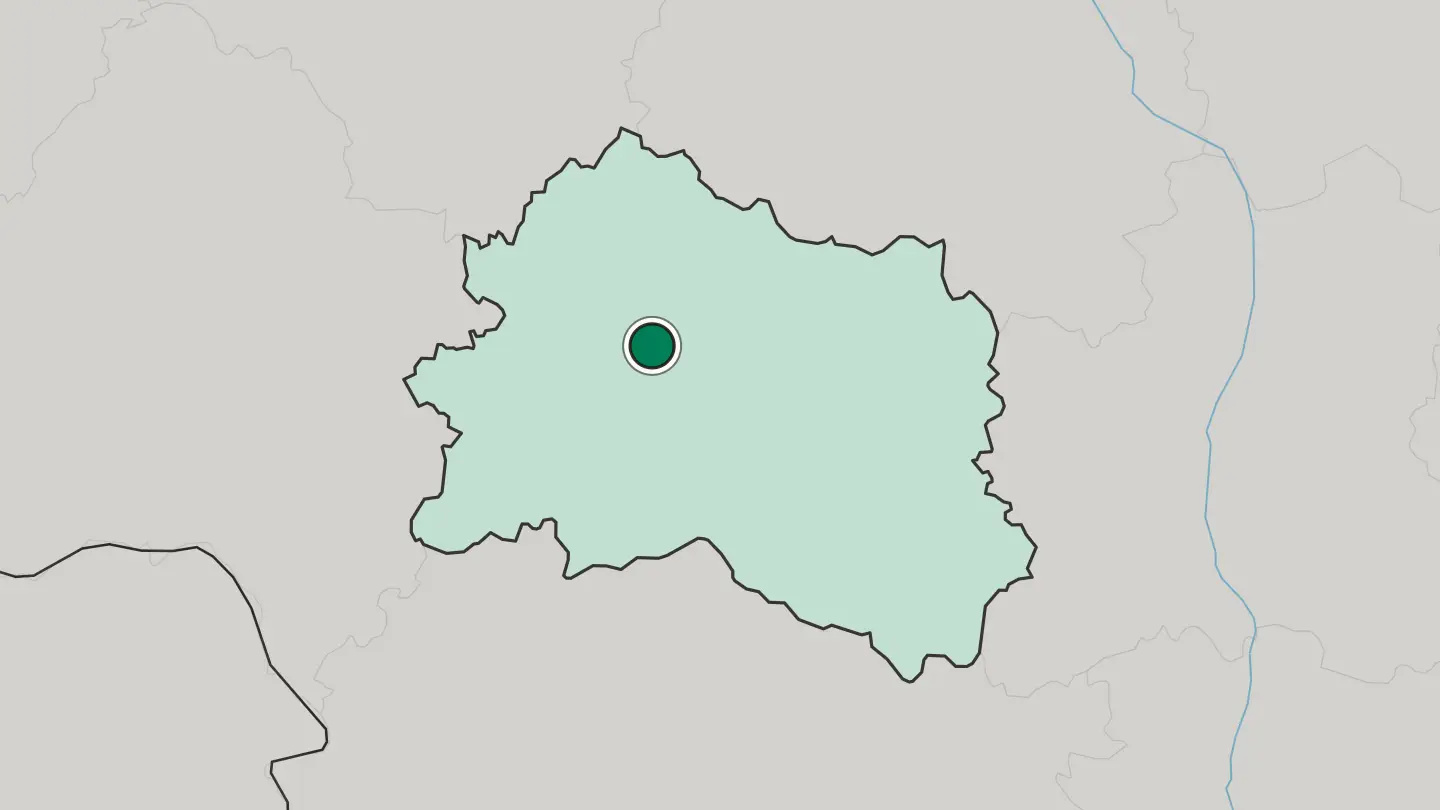 Map of Orël in Russia