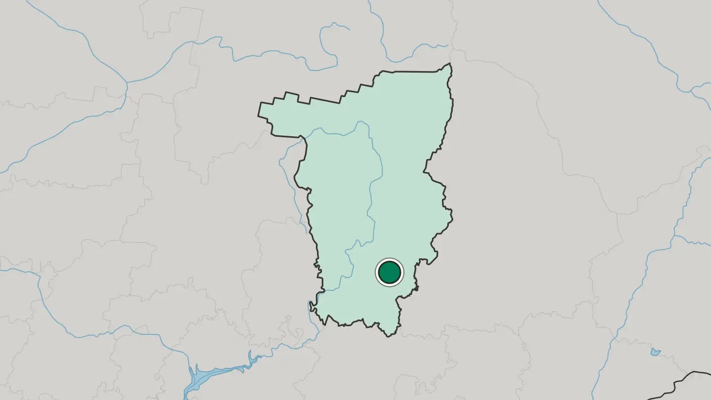 Map of Kungur in Russia