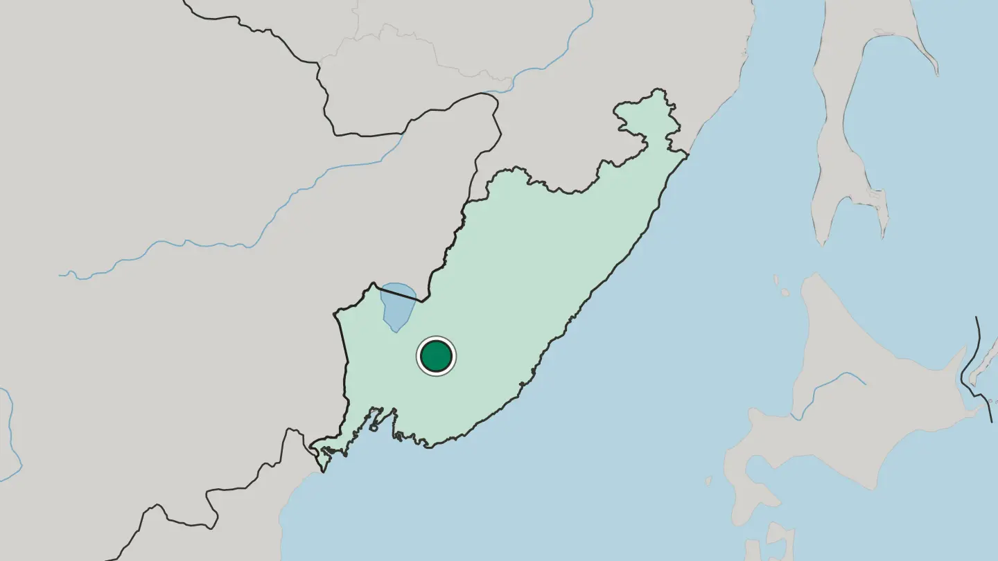 Map of Arsen’yev in Russia
